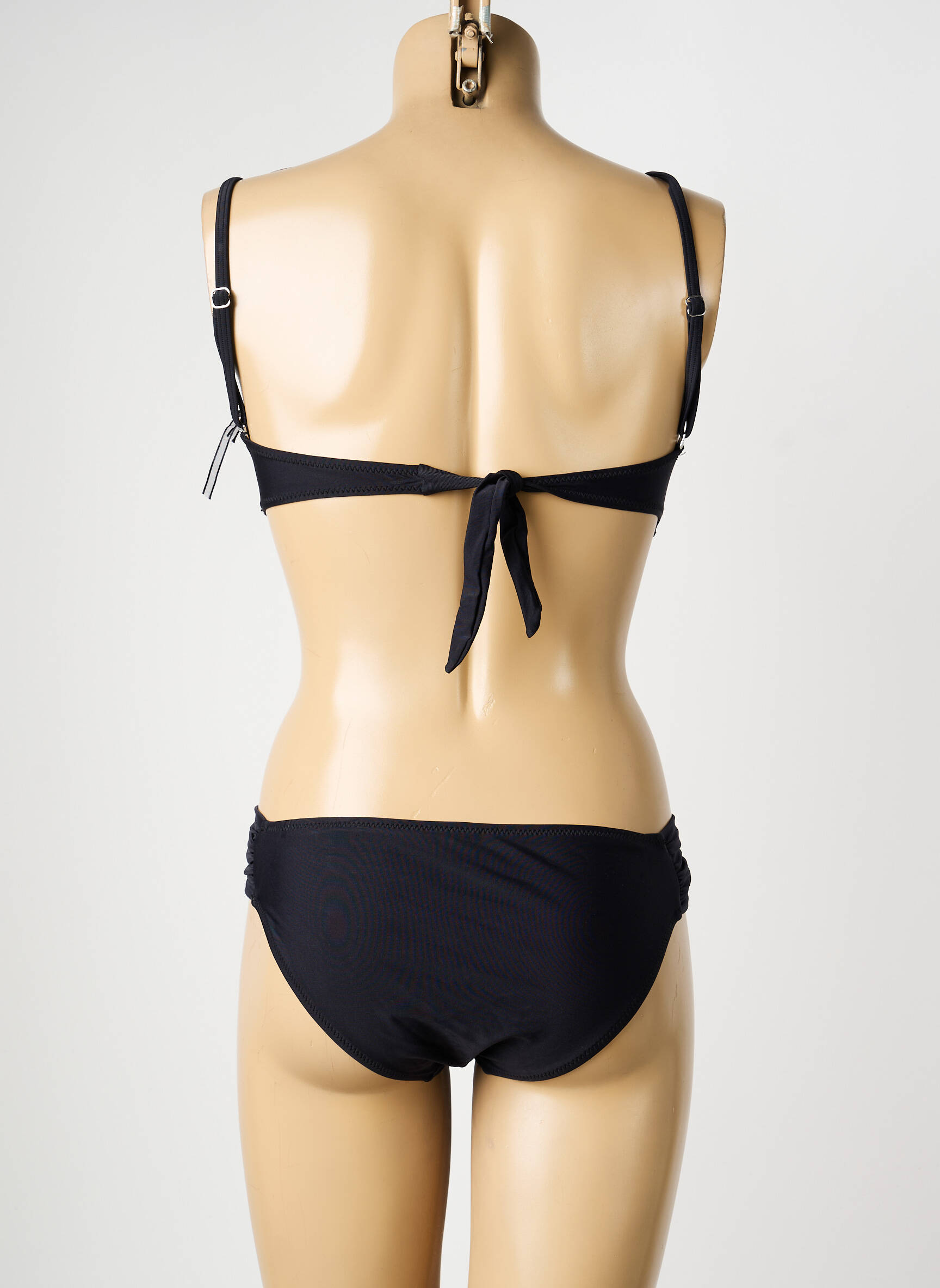Maillot de bain 2 pièces haut soutien-gorge moulé haut soutien-gorge moulé noir MISS CARAÏBES femme