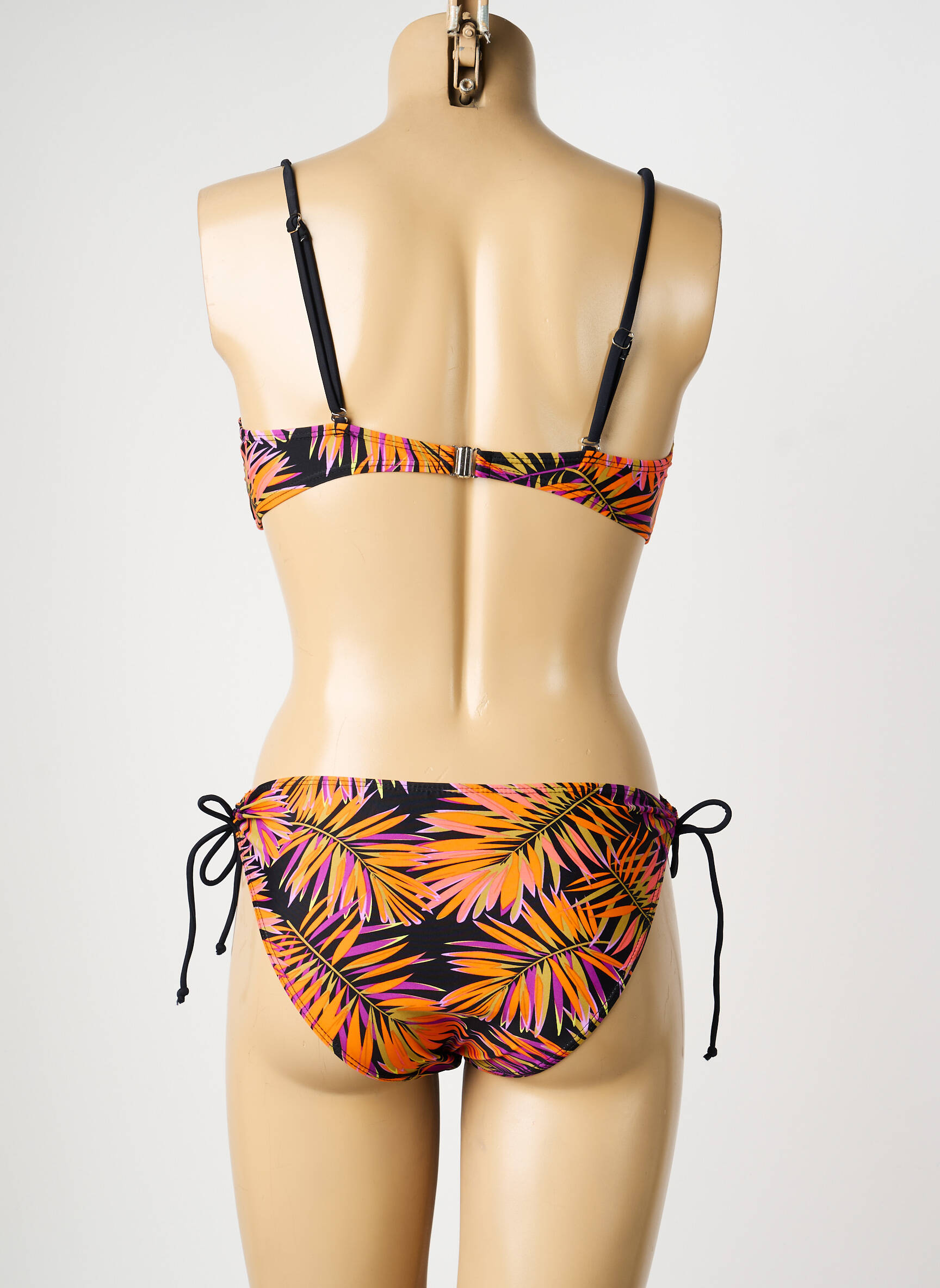 Maillot de bain 2 pièces haut soutien-gorge moulé haut soutien-gorge moulé noir SUN PROJECT femme