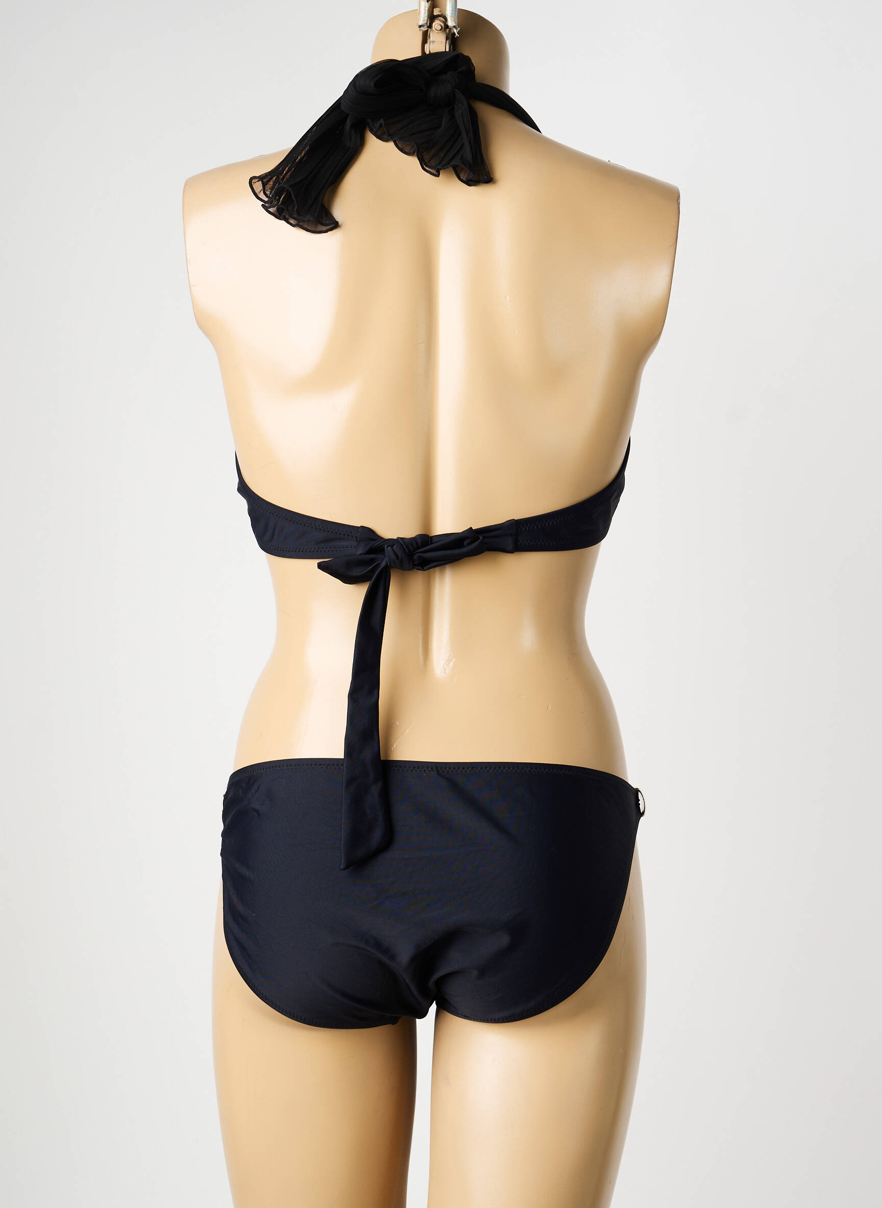 Maillot de bain 2 pièces haut soutien-gorge moulé haut soutien-gorge moulé noir SUN PROJECT femme