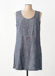 Tunique sans manche coupe cintrée bleu TELMAIL femme