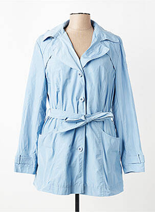 Imperméable capuche amovible a capuche bleu CONCEPT K femme