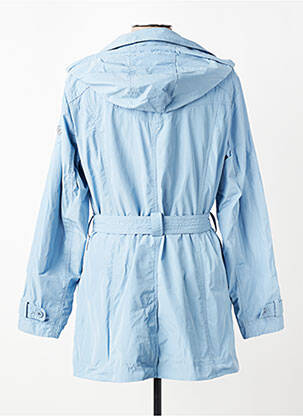 Imperméable manches longues a capuche bleu CONCEPT K femme