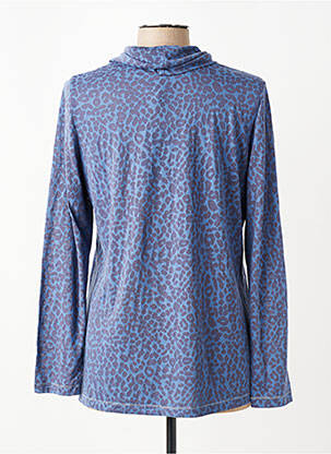 Pull coupe cintrée manches longues bleu THALASSA femme