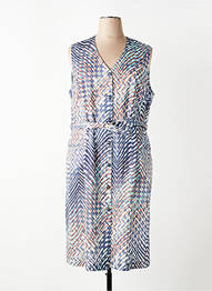 Robe mi-longue sans manche sans manche bleu FRANCE RIVOIRE femme