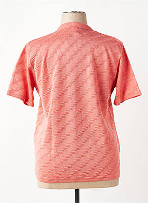 Gilet manches courtes fermeture boutonnée sur le devant orange MANADOUR femme