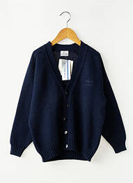 Gilet manches longues fermeture boutonnée sur le devant bleu COUDEMAIL garçon