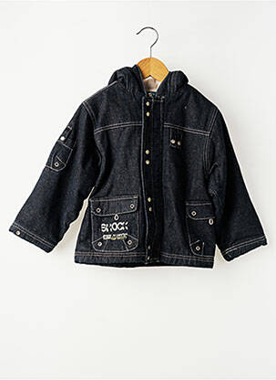 Veste casual poches noir KITI WATT garçon