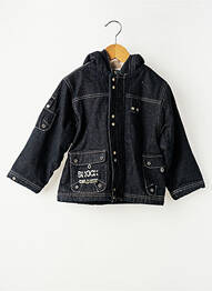 Veste casual poches noir KITI WATT garçon
