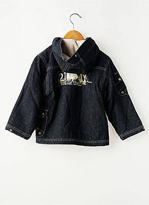 Veste casual poches noir KITI WATT garçon