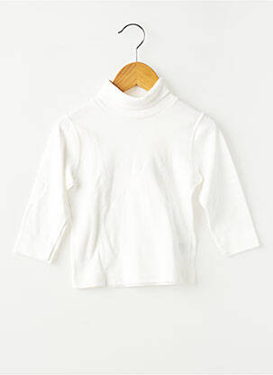 Sous-pull manches longues manches longues blanc PETIT BATEAU enfant