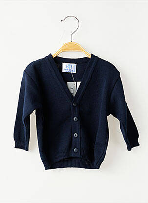 Gilet manches longues fermeture boutonnée sur le devant bleu LAPIN BLEU garçon