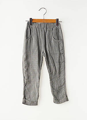 Pantalon droit poches taille élastique gris BULLE DE BB garçon