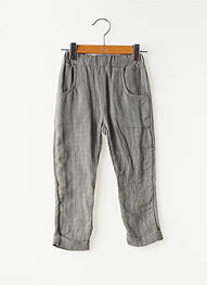 Pantalon droit poches taille élastique gris BULLE DE BB garçon