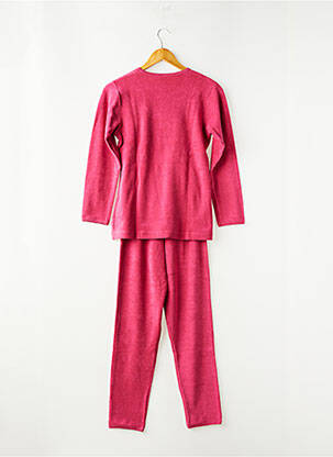 Pyjama col rond rose PETIT BATEAU fille