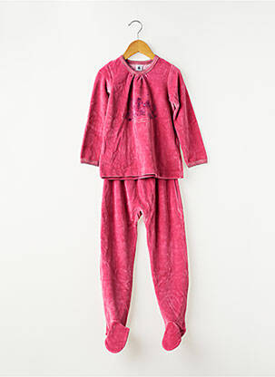 Pyjama coupe droite rose PETIT BATEAU fille