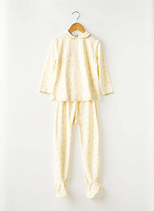 Pyjama imprimé fantaisie jaune PETIT BATEAU fille