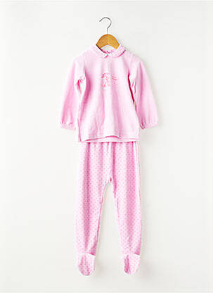 Pyjama imprimé fantaisie rose PETIT BATEAU fille