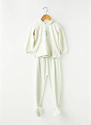 Pyjama imprimé fantaisie vert PETIT BATEAU fille