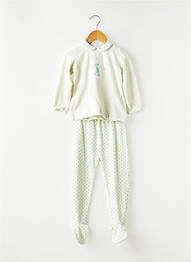 Pyjama imprimé fantaisie vert PETIT BATEAU fille