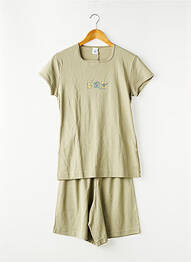 Pyjama manches courtes vert PETIT BATEAU garçon