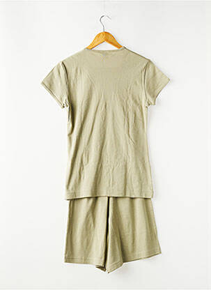 Pyjama tissage jersey vert PETIT BATEAU fille