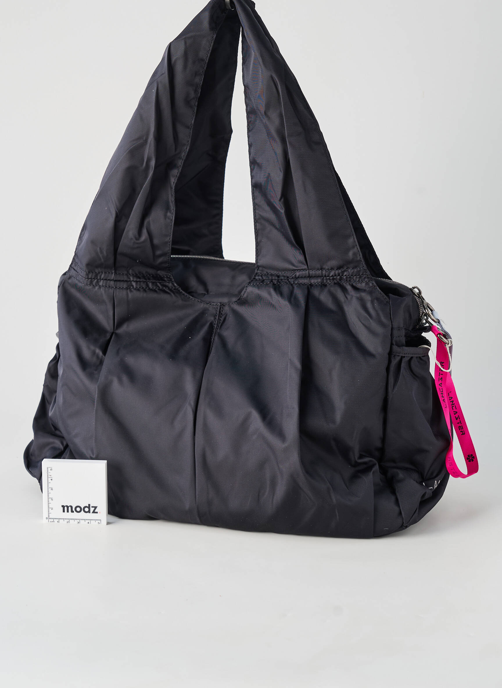 Sac fermeture zippée forme rectangulaire noir LANCASTER femme
