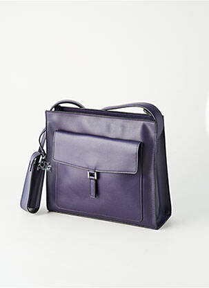 Sac fermeture zippée forme rectangulaire violet DUOLYNX femme