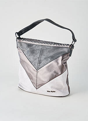 Sac fermeture zippée forme carré gris MAC ALYSTER femme