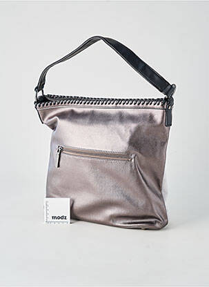 Sac fermeture zippée forme carré gris MAC ALYSTER femme