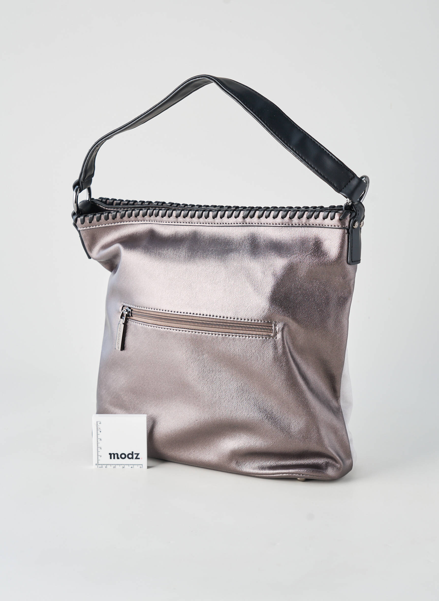 Sac fermeture zippée forme carré gris MAC ALYSTER femme