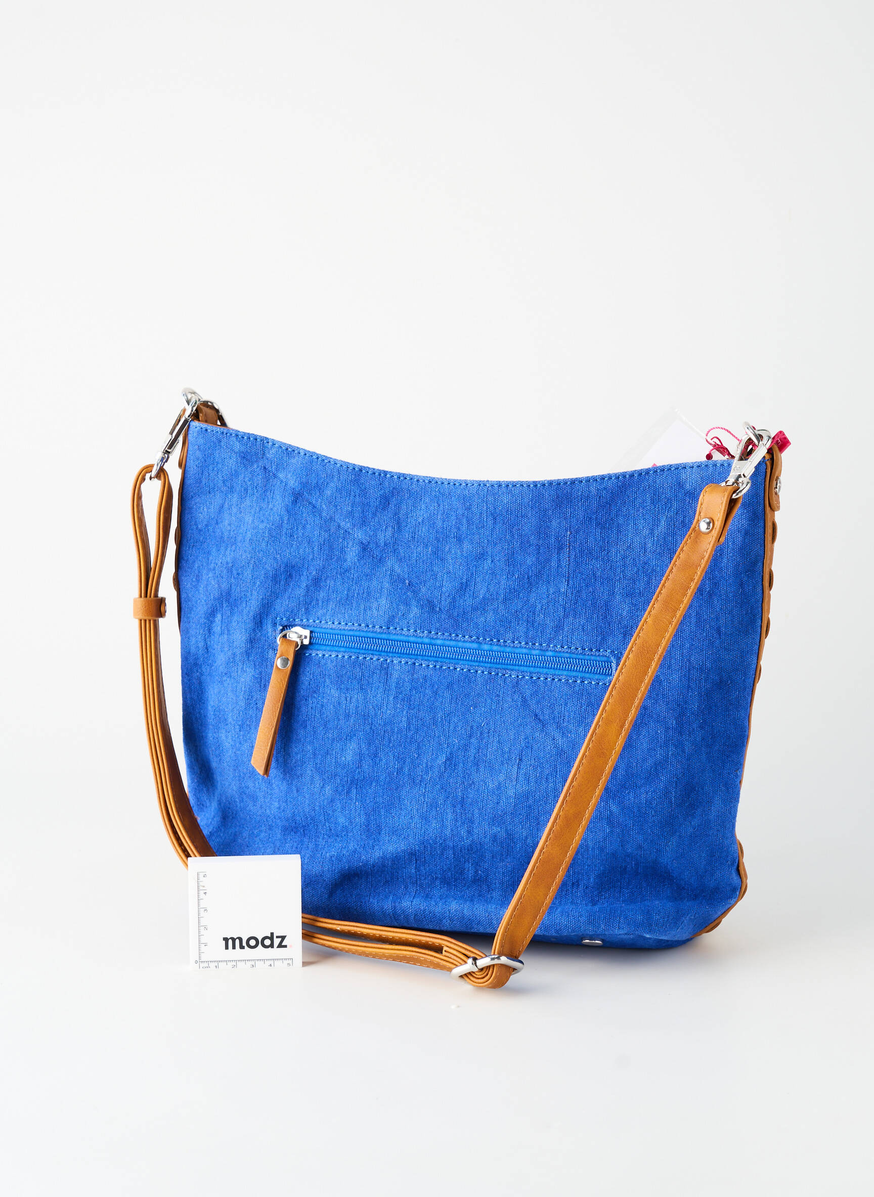 Sac fermeture zippée forme rectangulaire bleu FUCHSIA femme