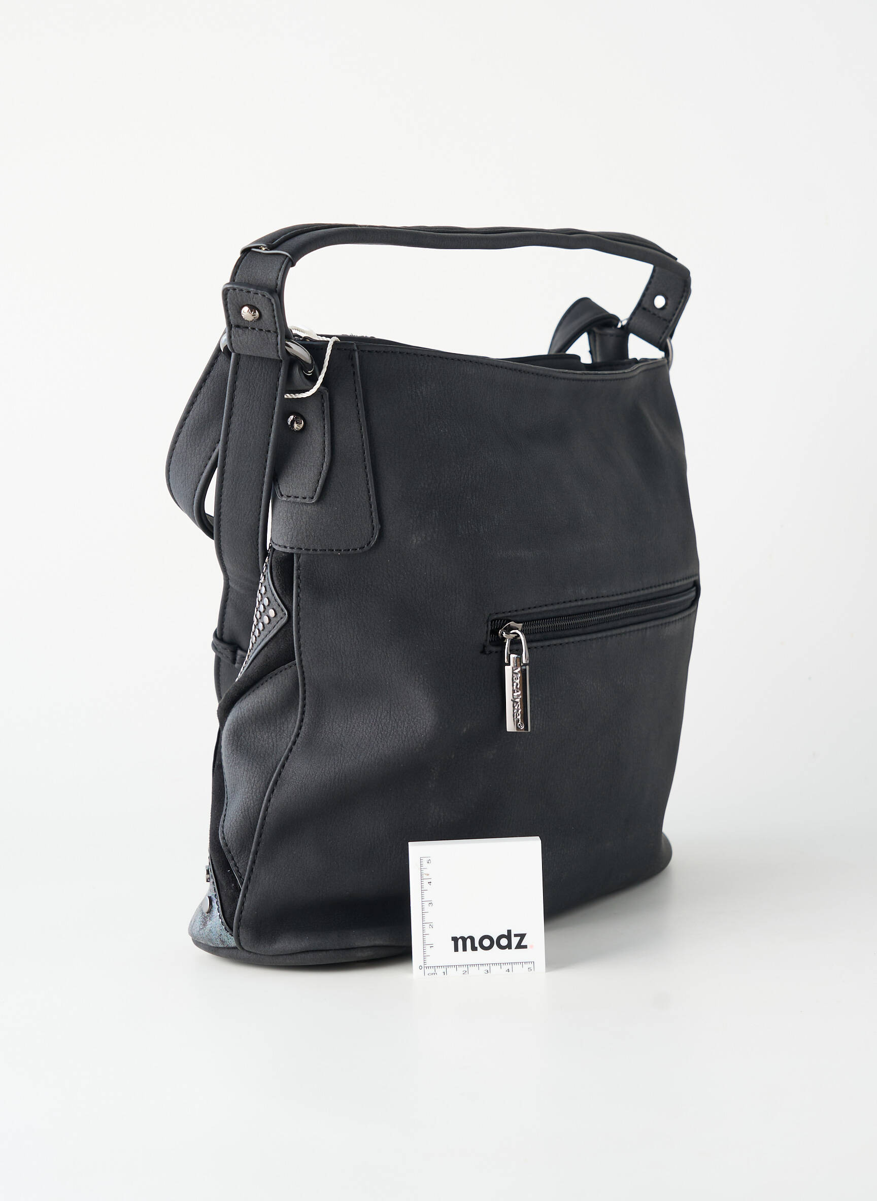 Sac fermeture zippée forme rectangulaire noir MAC ALYSTER femme