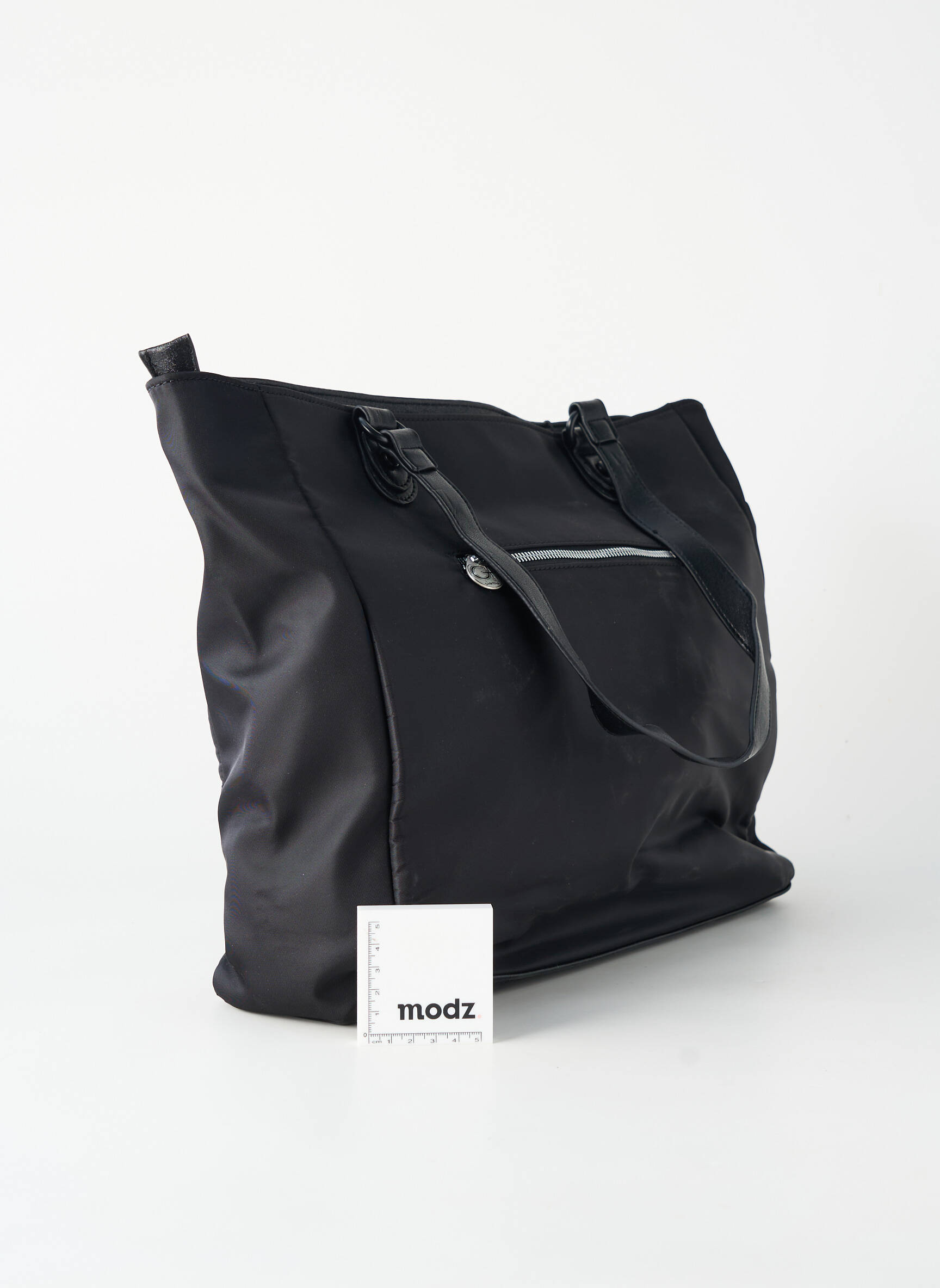 Sac fermeture zippée forme cabas noir GP femme