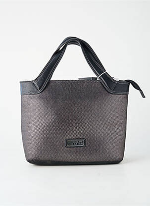 Sac fermeture zippée forme rectangulaire noir PATRICK BLANC femme