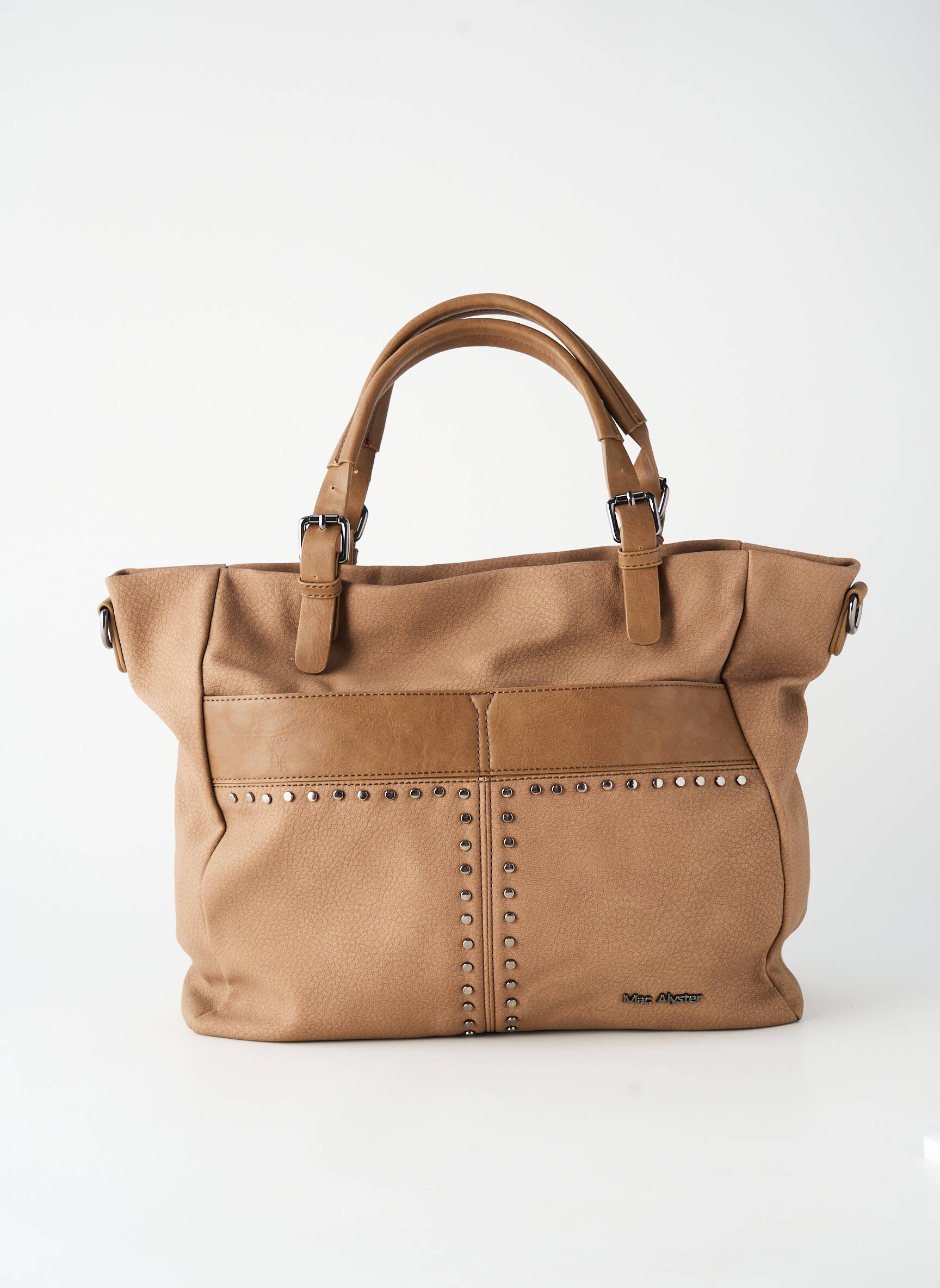 Sac fermeture zippée forme rectangulaire marron MAC ALYSTER femme