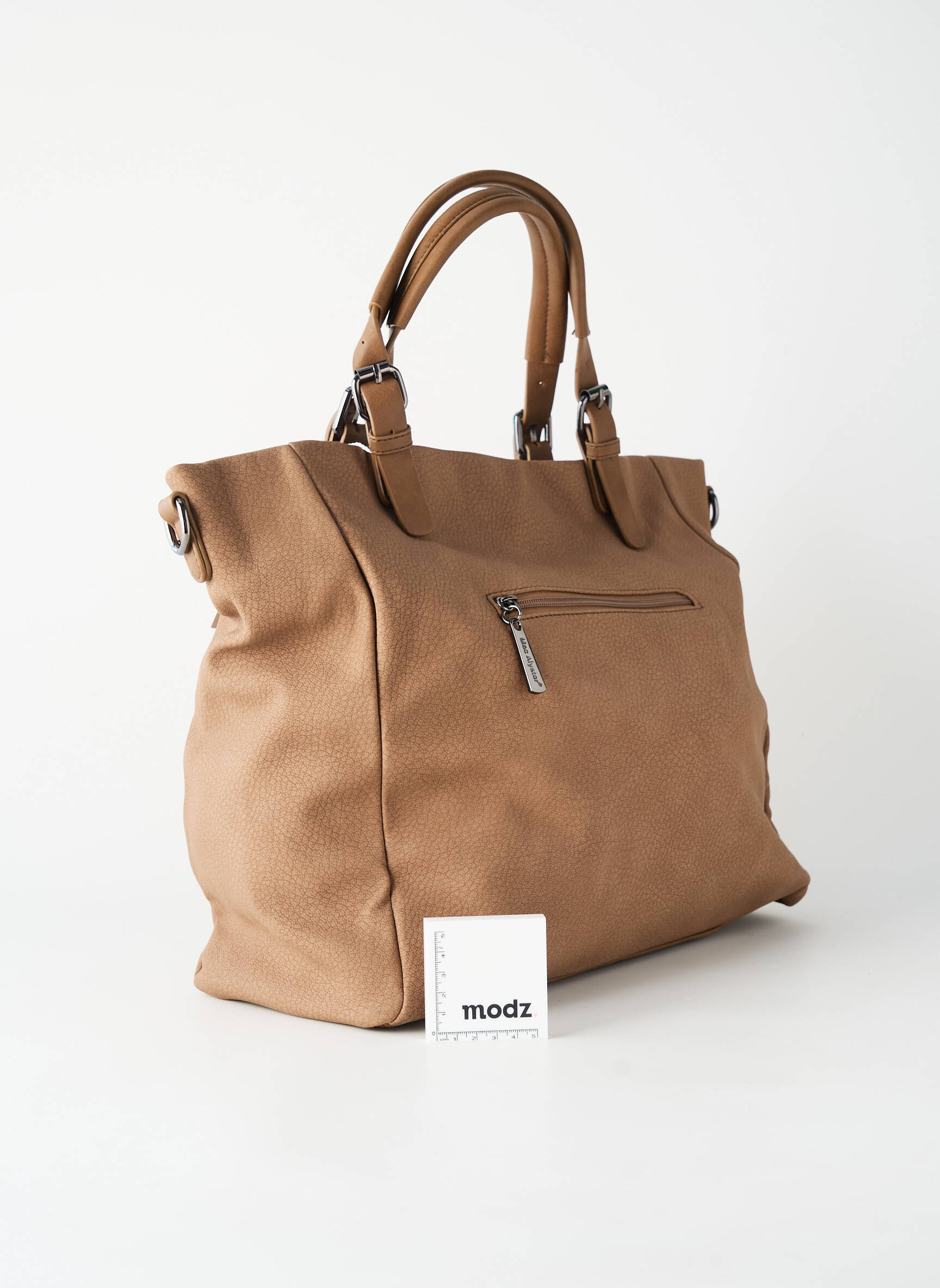Sac fermeture zippée forme rectangulaire marron MAC ALYSTER femme