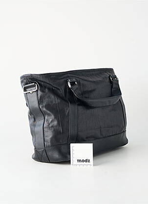 Sac fermeture zippée forme rectangulaire noir LORENZO femme
