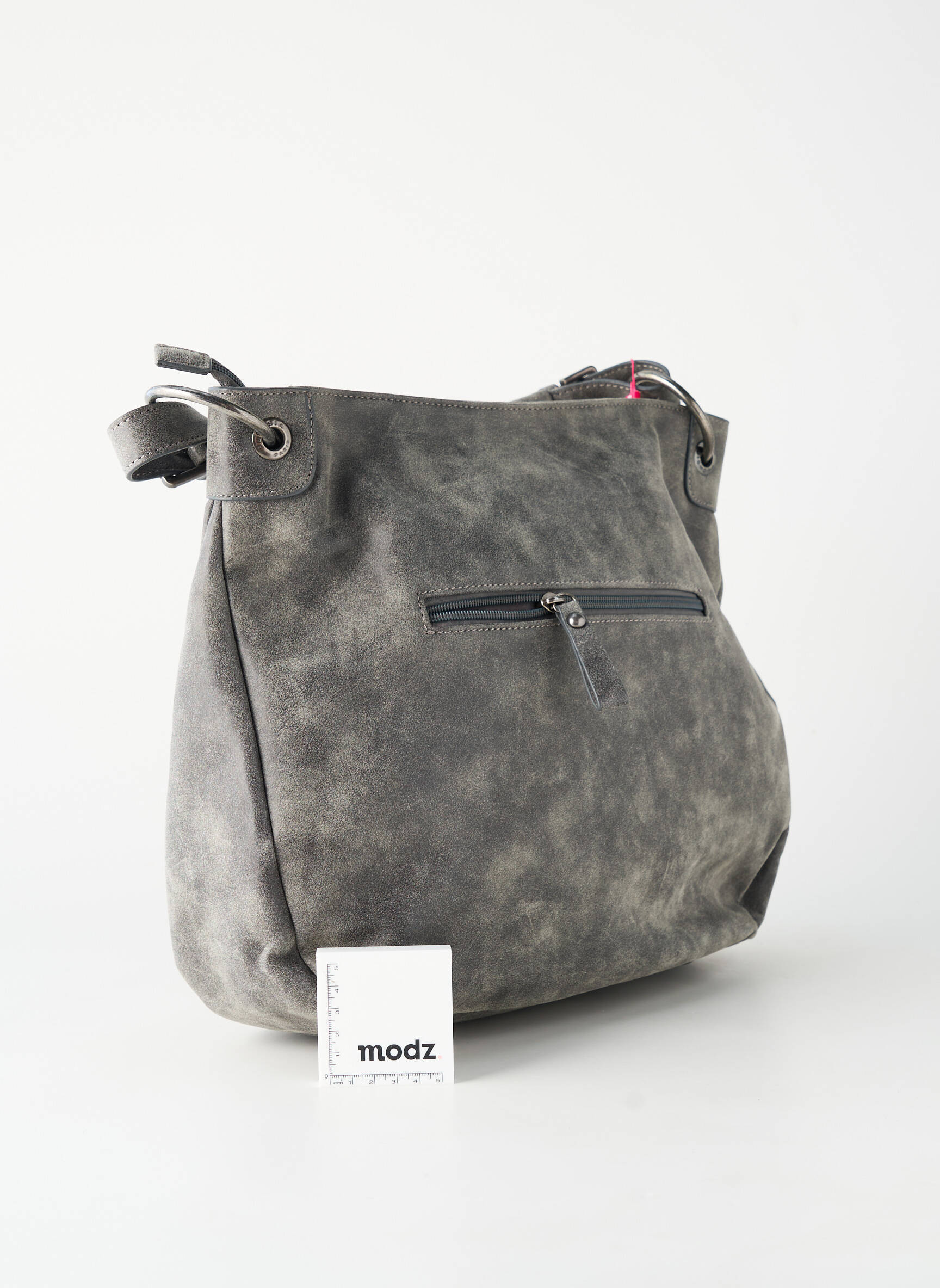 Sac fermeture zippée forme rectangulaire gris FUCHSIA femme