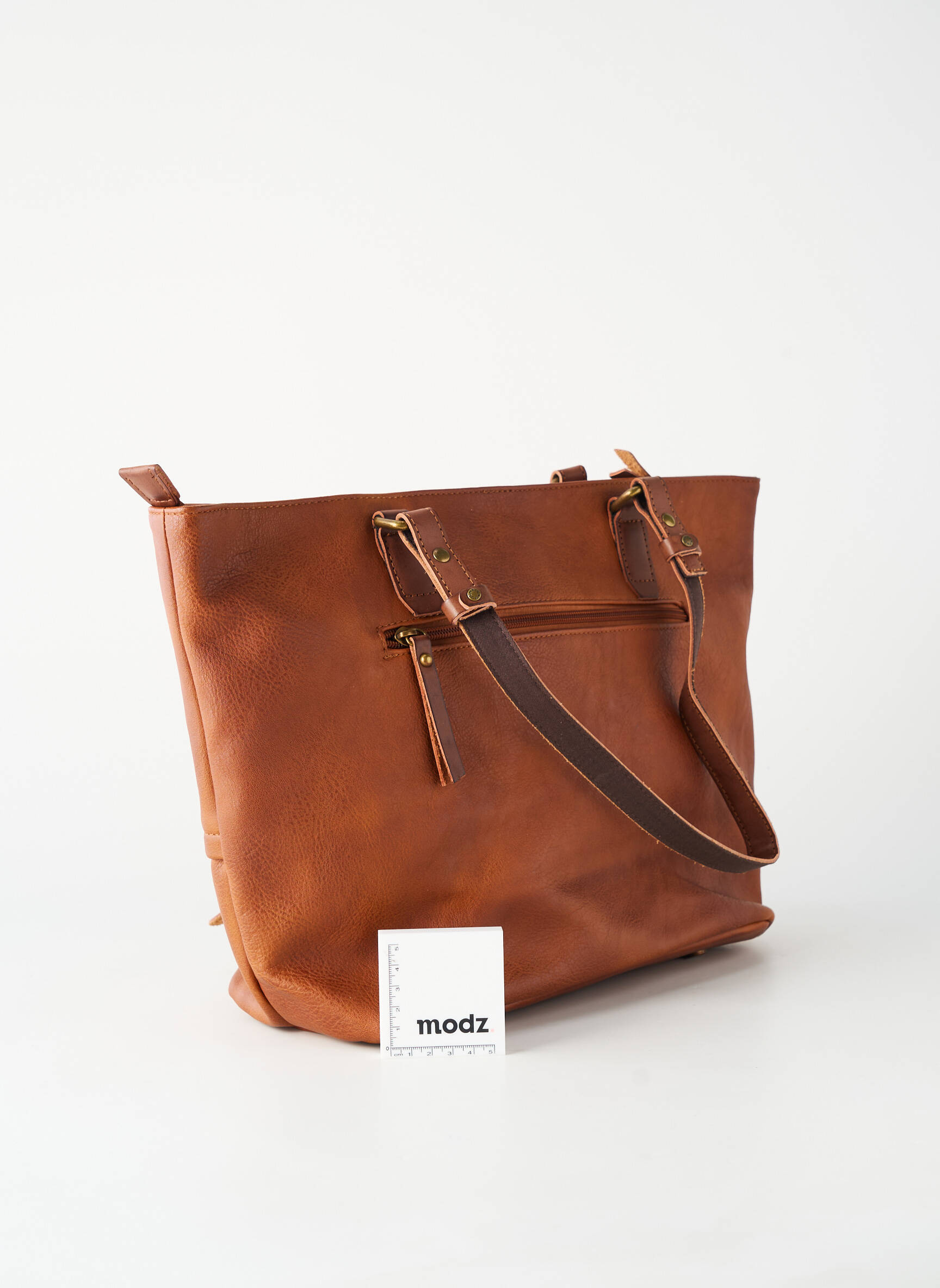 Sac fermeture zippée forme cabas marron FUCHSIA femme