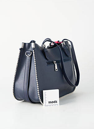 Sac fermeture zippée forme rectangulaire bleu FUCHSIA femme