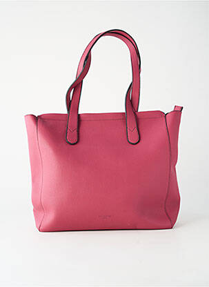 Sac fermeture zippée forme cabas rose HEXAGONA femme