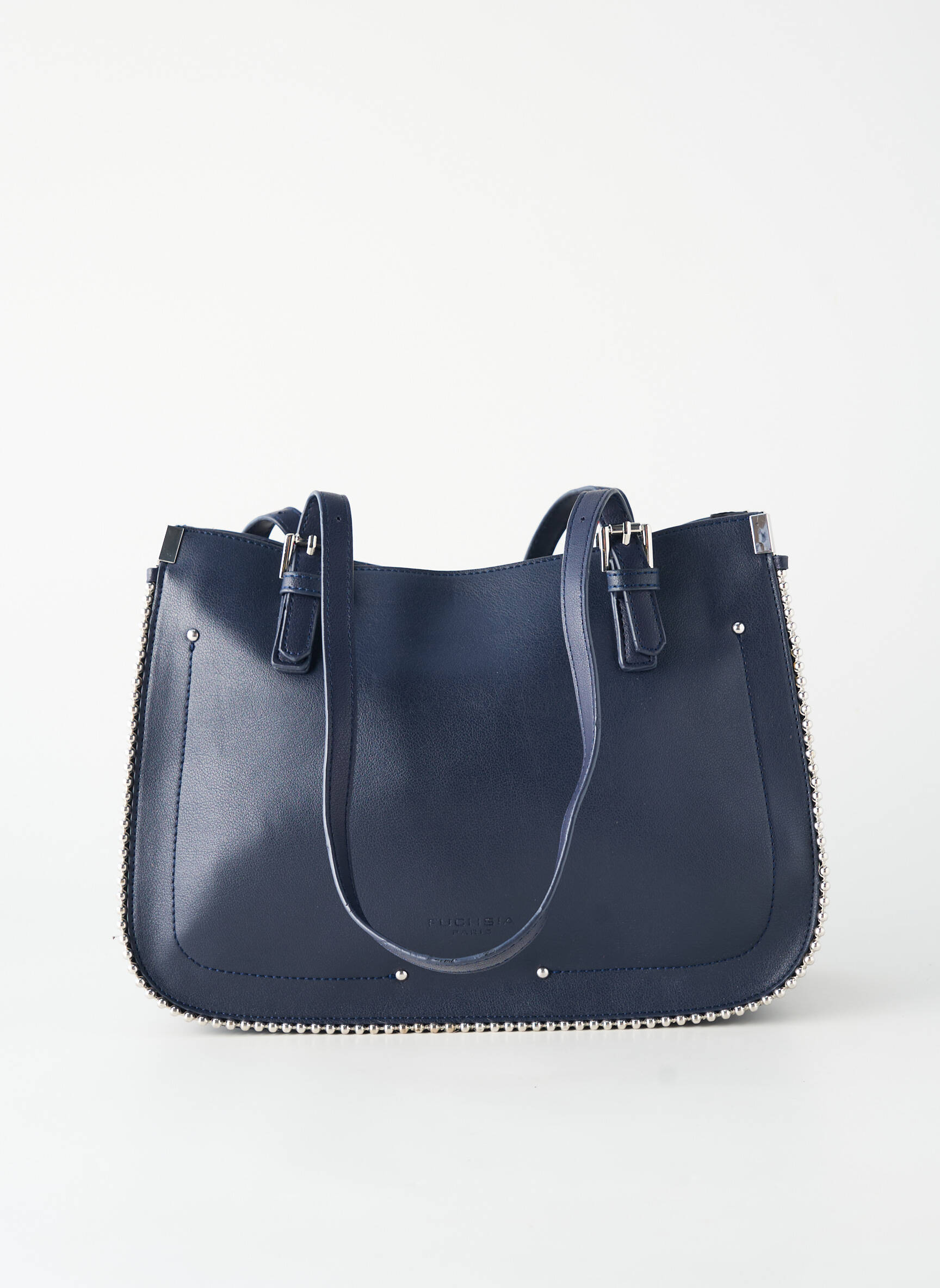 Sac fermeture zippée forme rectangulaire bleu FUCHSIA femme