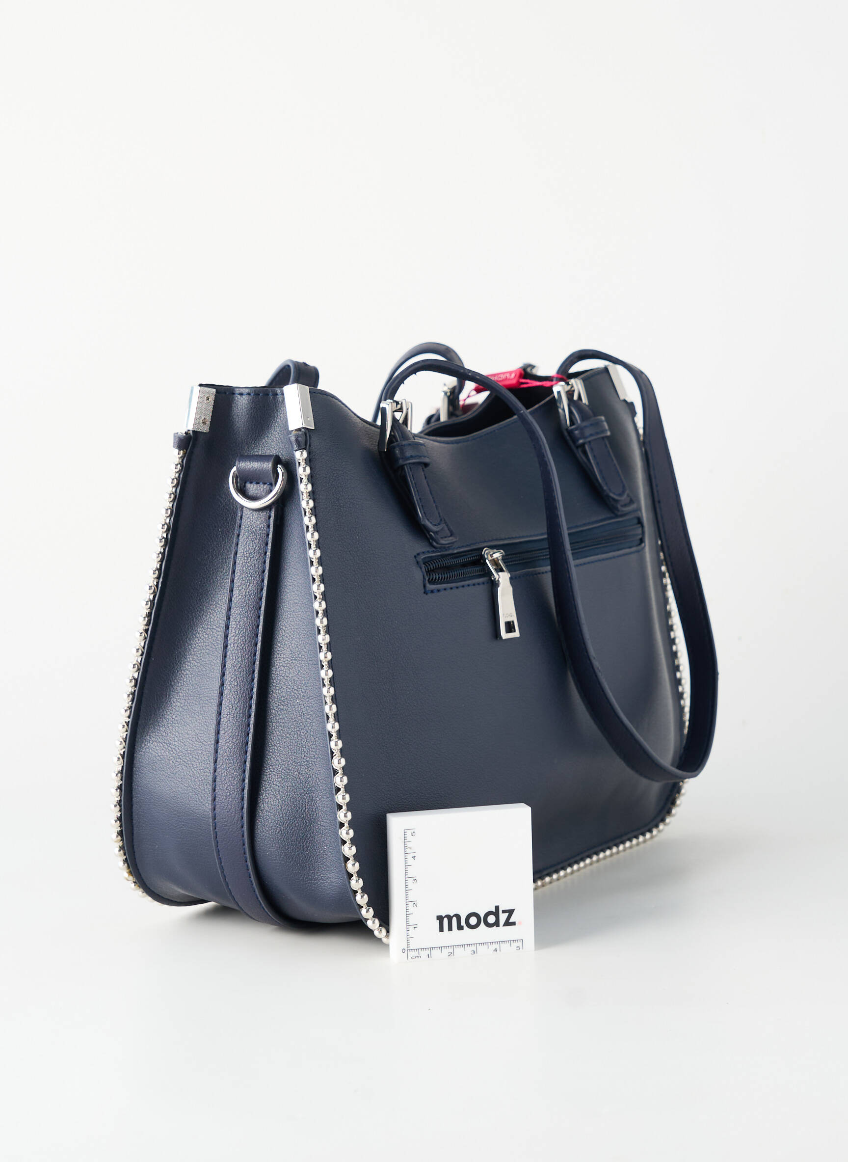 Sac fermeture zippée forme rectangulaire bleu FUCHSIA femme