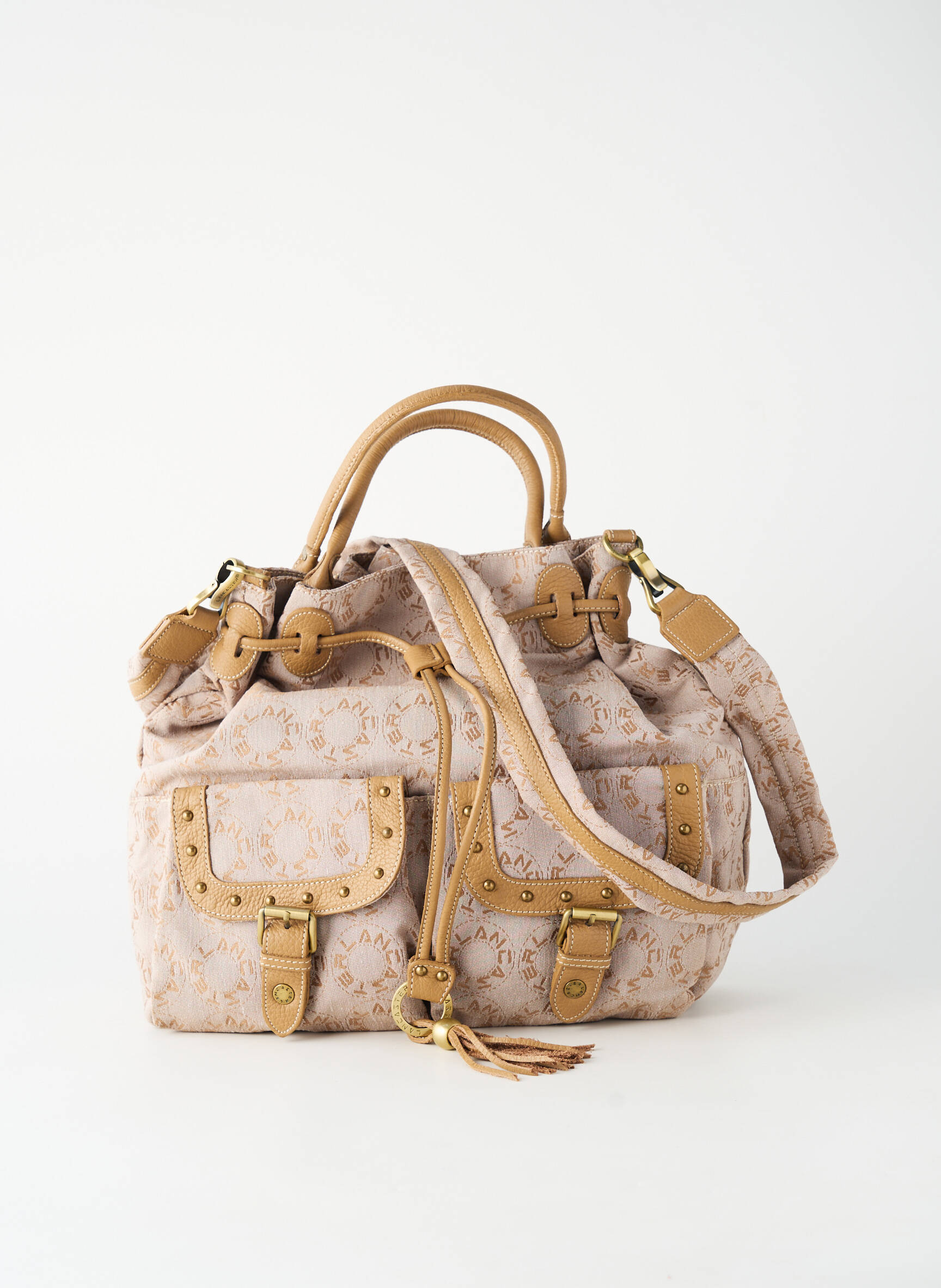 Sac multipoches forme rectangulaire gris LANCASTER femme