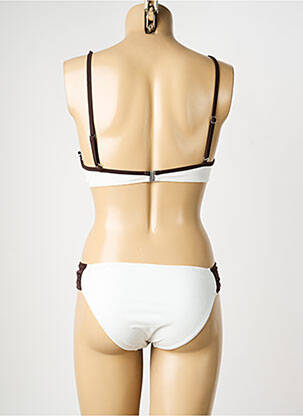Maillot de bain 2 pièces haut soutien-gorge moulé haut soutien-gorge moulé blanc MISS CARAÏBES femme