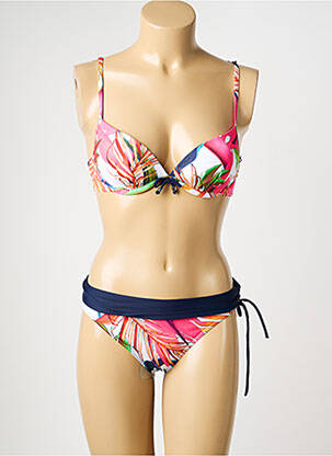 Maillot de bain 2 pièces haut soutien-gorge moulé haut soutien-gorge moulé rose MISS CARAÏBES femme