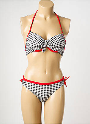 Maillot de bain 2 pièces haut soutien-gorge moulé haut soutien-gorge moulé noir PLATJA femme