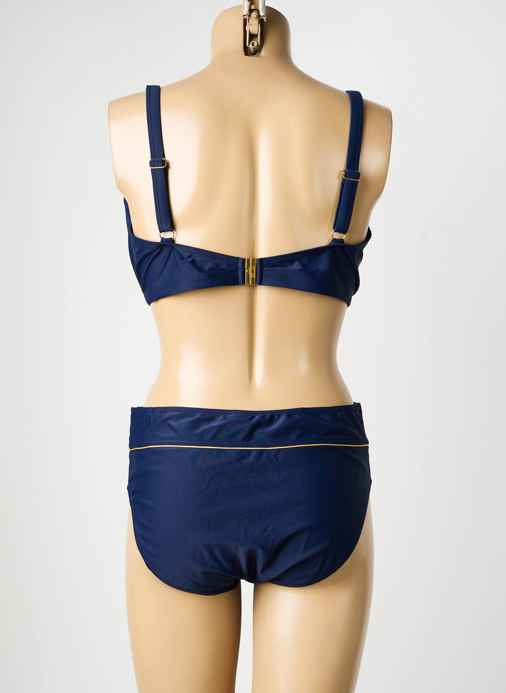 Maillot de bain 2 pièces avec armature haut soutien-gorge emboitant bleu MISS CARAÏBES femme