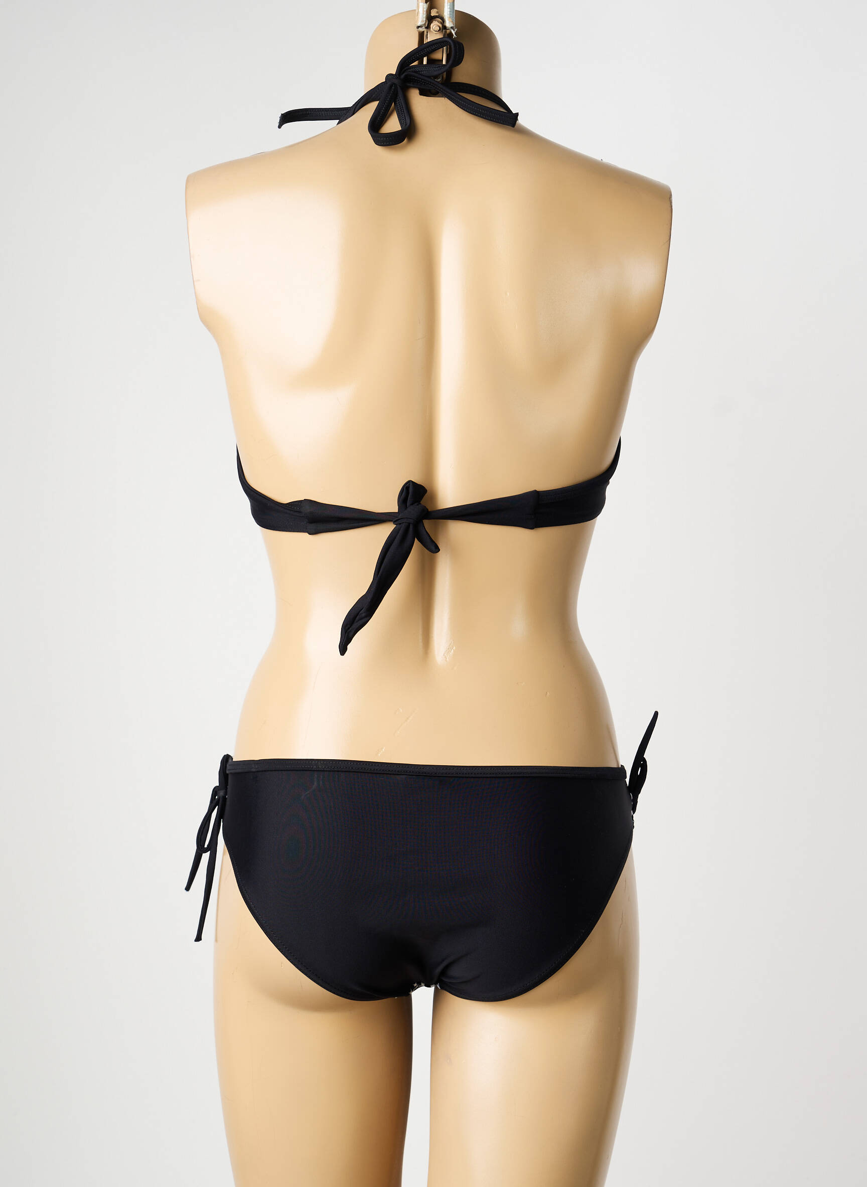 Maillot de bain 2 pièces haut soutien-gorge moulé haut soutien-gorge moulé noir PLATJA femme