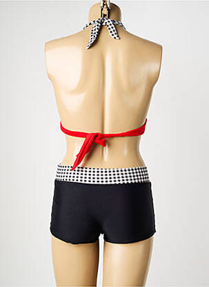 Maillot de bain 2 pièces stretch haut soutien-gorge avec mousse de rembourrage amovible noir PLATJA femme